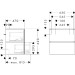Hansgrohe Waschtischunterschrank Xilesa E  630x470mm m.2SK PushOpen f.WB ECHK