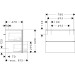 Hansgrohe Waschtischunterschrank Xilesa E  780x470mm m.2SK PushOpen WB SBma