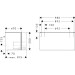 Hansgrohe Waschtischunterschrank Xilesa E  980x470mm 1 SK f.Waschtisch ECHK