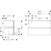 Hansgrohe Waschtischunterschrank Xilesa E  980x470mm m.2SK PushOpen f.WB ECHK