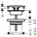 Hansgrohe Waschtischventil DN32 chrom 