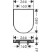 Hansgrohe WC Sitz EluPura S m.Befestigung oben o.Absenkautomatik m.Schnellverschl.weiß