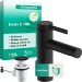 Hansgrohe WTM 100 Zesis S CoolStart  m.Zugstangen-Ablaufgarnitur mattschwarz