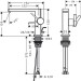 Hansgrohe WTM 110 Tecturis E Fine CoolStart mit Zugstangen-Ablaufgarnitur Matt White