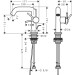 Hansgrohe WTM 110 Tecturis S Fine CoolStart mit Zugstangen-Ablaufgarnitur Matt Black