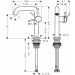 Hansgrohe WTM 150 Tecturis S Fine CoolStart mit Push-Open Ablaufgarnitur Matt Black
