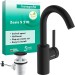 Hansgrohe WTM 210 Zesis S mit Schwenkauslauf  u.Zugstangen-Ablaufgarnitur mattschwarz