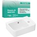 Hansgrohe Xanuia Q Handwaschbecken 360/250 mit Hahnloch und Überlauf Weiß