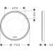 Hansgrohe Xarita S Spiegel 700/50 m.LED Beleuchtung kapaz.Berührungssen. Matt White