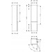 Hansgrohe Xelu Q Hochschrank Diamantgrau Matt 400/350, Türanschlag rechts Mattschwarz