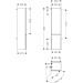Hansgrohe Xelu Q Hochschrank Nussbaum Dunkel 400/350, Türanschlag links Chrom