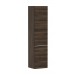 Hansgrohe Xelu Q Hochschrank Nussbaum Dunkel 400/350, Türanschlag rechts Mattweiß