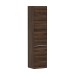 Hansgrohe Xelu Q Hochschrank Nussbaum Dunkel 400/350, Türanschlag rechts Mattweiß