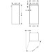 Hansgrohe Xevolos E Halbhochschrank Sandbeige Matt 400/360, Türanschlag links Bronze Struktur