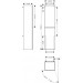 Hansgrohe Xevolos E Hochschrank Mattweiß 400/360, Türanschlag rechts Bronze Struktur