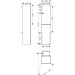 Hansgrohe Xevolos E Hochschrank Sandbeige Matt 400/360, Türanschlag links Eiche Dunkel
