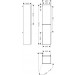 Hansgrohe Xevolos E Hochschrank Sandbeige Matt 400/360, Türanschlag links Sandbeige Matt