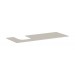 Hansgrohe Xevolos E Konsole 1370/550 mit Ausschnitt links für Aufsatzwaschtisch geschliffen 500/480 Sandbeige Matt
