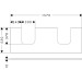 Hansgrohe Xevolos E Konsole 1570/550 mit 2 Ausschnitten für Aufsatzwaschtisch geschliffen 600/480 Mattweiß