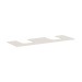 Hansgrohe Xevolos E Konsole 1570/550 mit 2 Ausschnitten für Aufsatzwaschtisch geschliffen 600/480 Sandbeige Matt