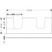 Hansgrohe Xevolos E Konsole 1570/550 mit 2 Ausschnitten für Aufsatzwaschtisch geschliffen 600/480 Sandbeige Matt