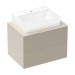 Hansgrohe Xevolos E Konsole 780/550 mit Ausschnitt mittig für Aufsatzwaschtisch geschliffen 500/480 und 600/480 Sandbeige Matt