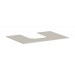 Hansgrohe Xevolos E Konsole 780/550 mit Ausschnitt mittig für Aufsatzwaschtisch geschliffen 500/480 und 600/480 Sandbeige Matt