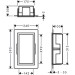 HG XtraStoris Individual Wandnische mit Designrahmen 300x150x100mm MSW/BBR