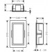 HG XtraStoris Individual Wandnische mit Designrahmen 300x150x100mm MSW/BBR