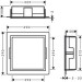 HG XtraStoris Individual Wandnische mit Designrahmen 300x300x100mm BST/BST