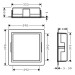 HG XtraStoris Individual Wandnische mit Designrahmen 300x300x100mm MSW/BST