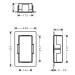 HG XtraStoris Minimalistic Wandnische mit offen.Rahmen 300 x 150 x 100 mm MW