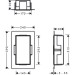 HG XtraStoris Minimalistic Wandnische mit offen.Rahmen 300 x 150 x 100 mm MW