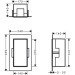 HG XtraStoris Minimalistic Wandnische mit offen.Rahmen 300 x 150 x 140 mm MW