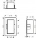 HG XtraStoris Minimalistic Wandnische mit offen.Rahmen 300 x 150 x 140 mm MW