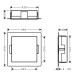HG XtraStoris Minimalistic Wandnische mit offen.Rahmen 300 x 300 x 100 mm MSW