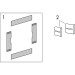 HG XtraStoris Minimalistic Wandnische mit offen.Rahmen 300 x 300 x 100 mm MSW