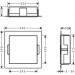 HG XtraStoris Minimalistic Wandnische mit offen.Rahmen 300 x 300 x 100 mm MW