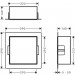 HG XtraStoris Minimalistic Wandnische mit offen.Rahmen 300 x 300 x 140 mm MW