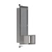 Hansgrohe XtraStoris Original Einbau Toilettenpapierhalter mit Vorratsbehälter für 6 Rollen Mattschwarz