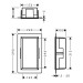 HG XtraStoris Original Wandnische mit integrier.Rah.300 x 150 x 100 mm MW