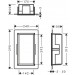 HG XtraStoris Original Wandnische mit integrier.Rah.300 x 150 x 100 mm MW