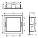 HG XtraStoris Original Wandnische mit integrier.Rah.300 x 300 x 100 mm MSW