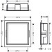HG XtraStoris Original Wandnische mit integrier.Rah.300 x 300 x 100 mm MSW