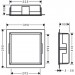 HG XtraStoris Original Wandnische mit integrier.Rah.300 x 300 x 100 mm MSW