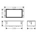HG XtraStoris Rock Wandnische mit befl.Tür u.Absper.150x300x100mm BSO