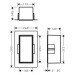 HG XtraStoris Rock Wandnische mit befliesb.Tür 300 x 150 x 140 mm MSW