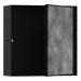 HG XtraStoris Rock Wandnische mit befliesb.Tür 300 x 300 x 100 mm MSW