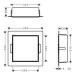 HG XtraStoris Rock Wandnische mit befliesb.Tür 300 x 300 x 100 mm MSW