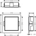 HG XtraStoris Rock Wandnische mit befliesb.Tür 300 x 300 x 100 mm MSW